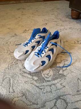 adidas Originals Men's adiFOM Q Grey Royal Blue HQ4333